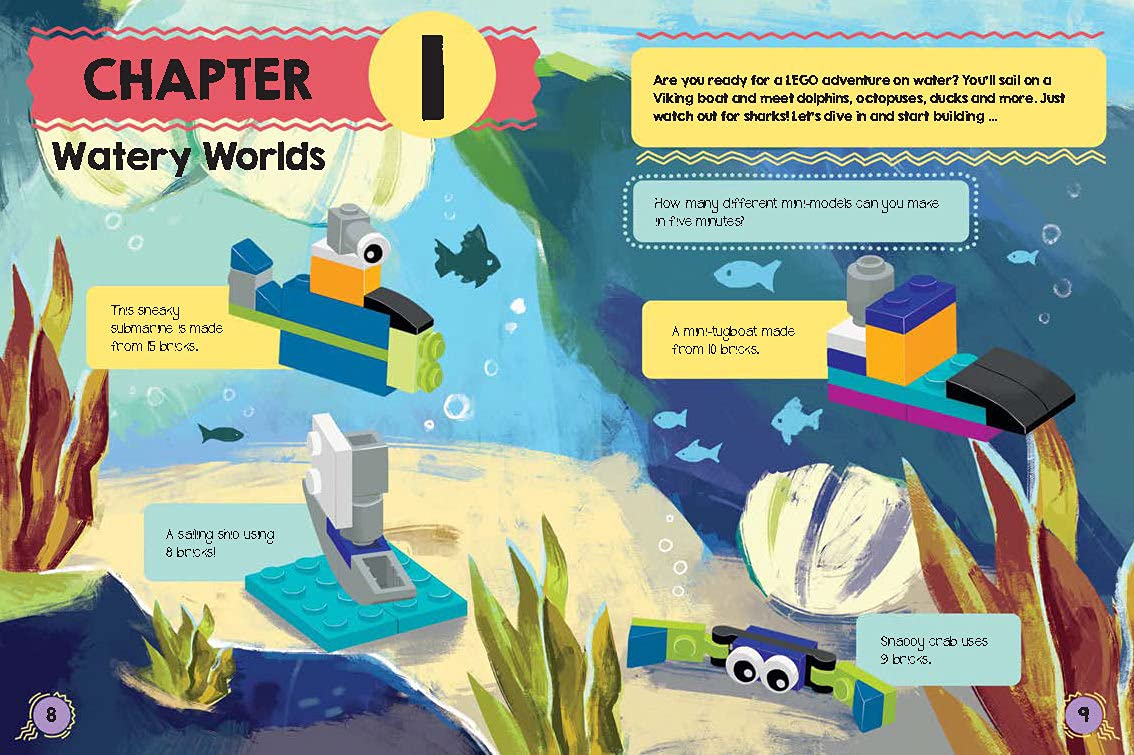 LEGO Books: 5-Minute Builds (Ages 5+, 100+ Ideas)