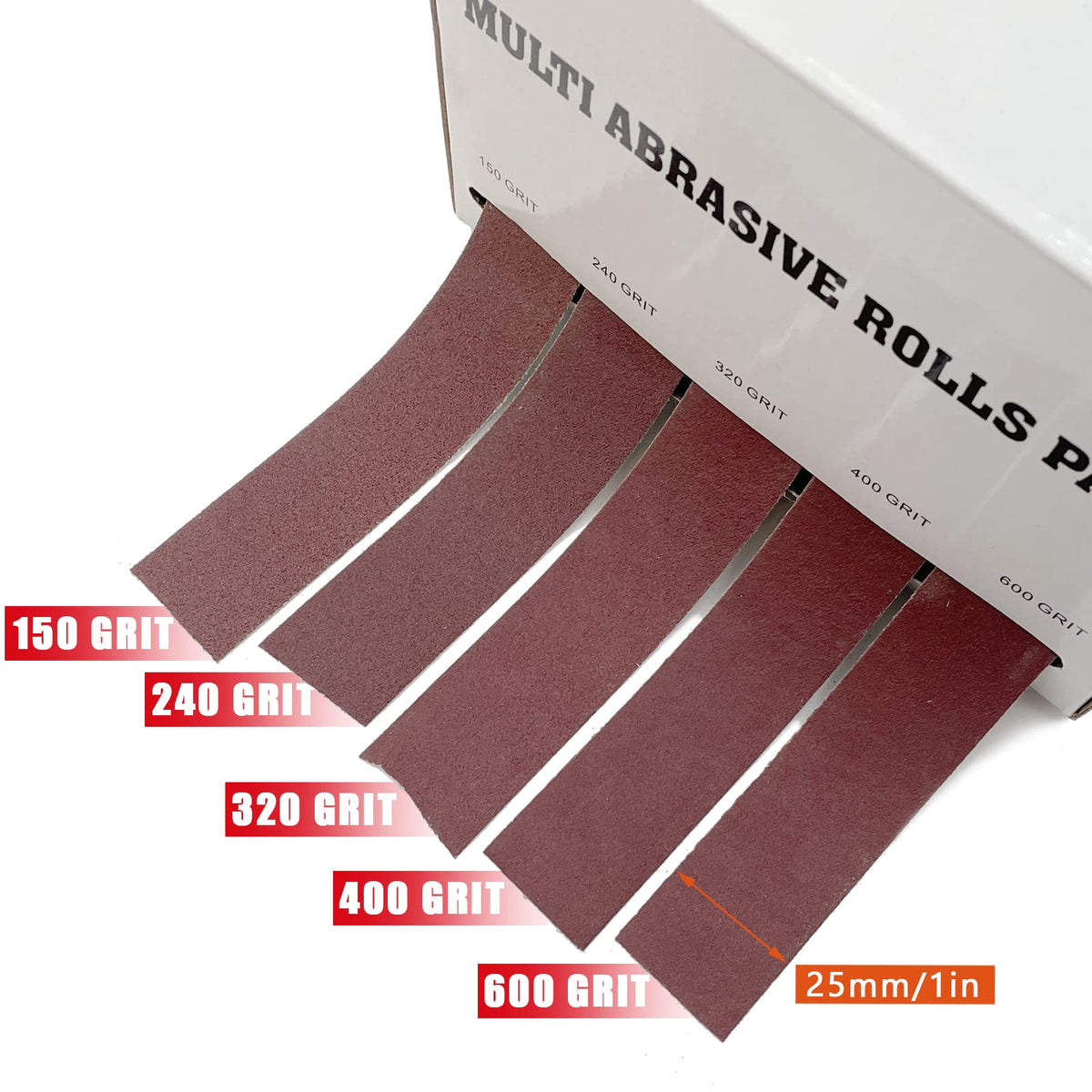 Emery Cloth Roll, 6M, 4 Rolls