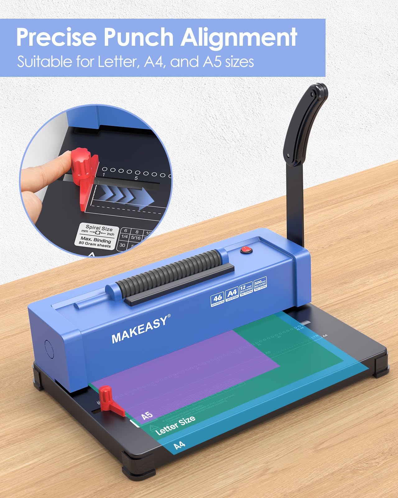 Electric Spiral Coil Binding Machine, 4:1 Pitch