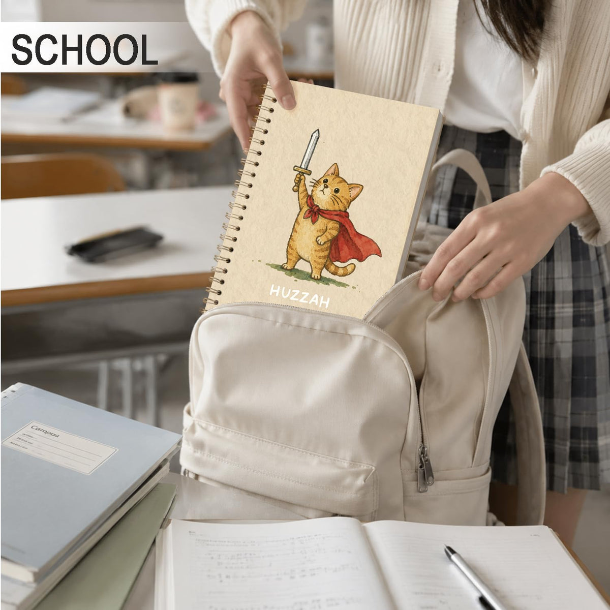 Frog Notebook, Frog Office Supplies, Cute Spiral Journal for Teens