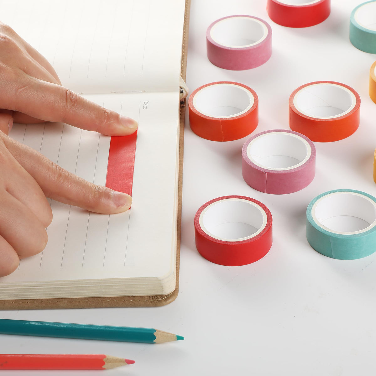 Mr. Pen- Washi Tape Set, 10 Rolls, 5.5 Yards/Roll