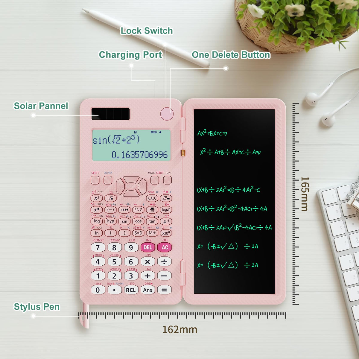 ROATEE 991ES MAX Scientific Calculator with Notepad