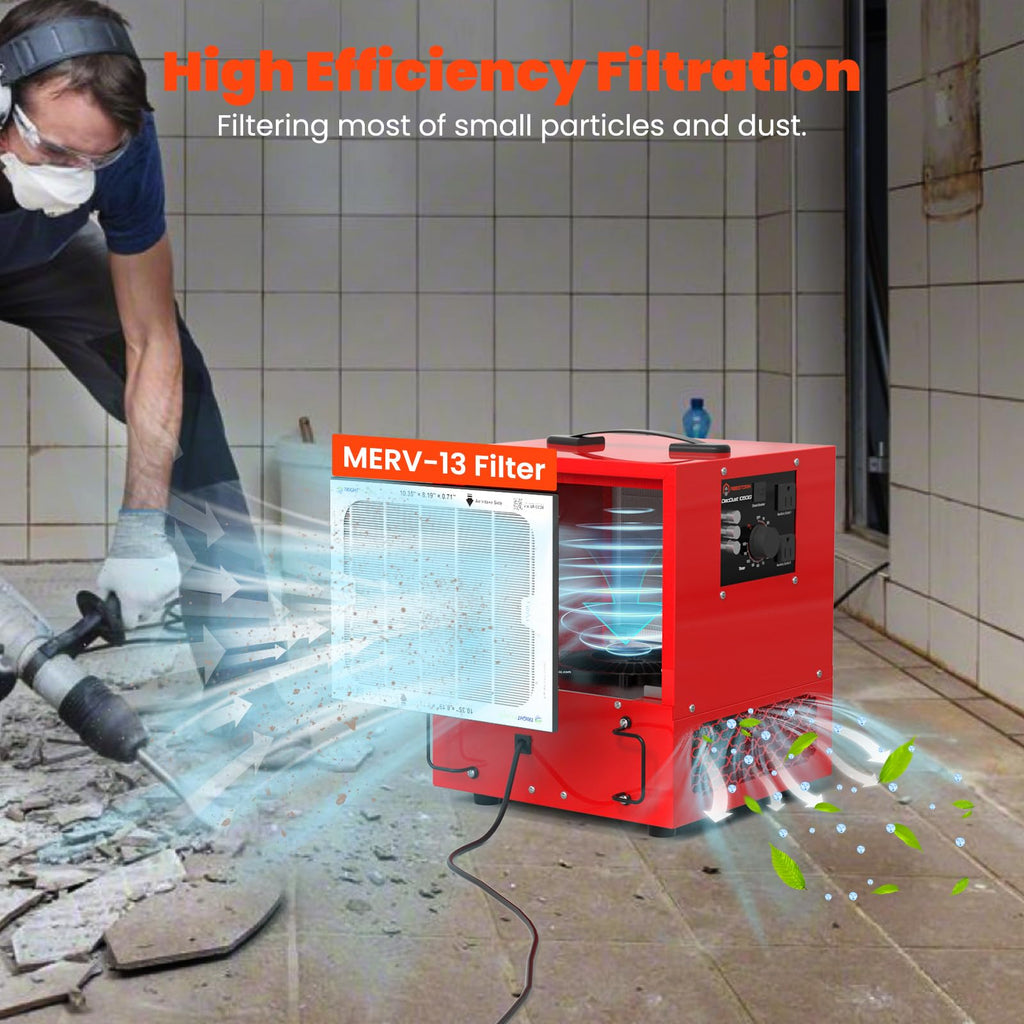 Abestorm Tabletop Dust Collector with Timer for Woodworking Shops