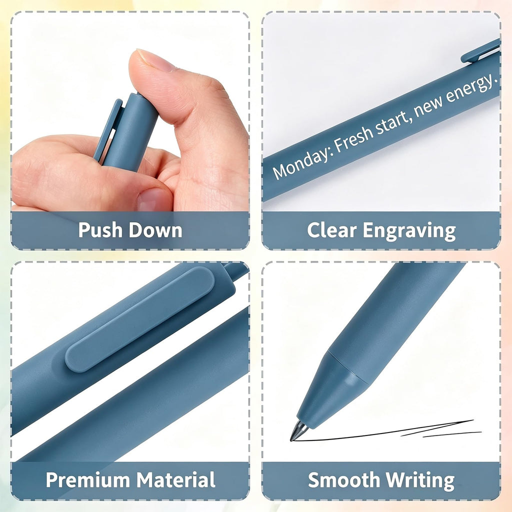 10Pack Bible Pens No Bleed Through, Christian Inspirational Ballpoint Pen