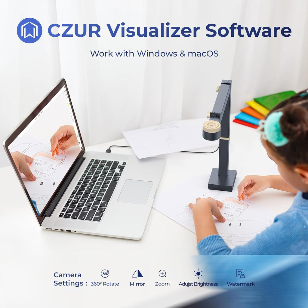 CZUR Fancy S Pro 12MP USB Document Camera - Black