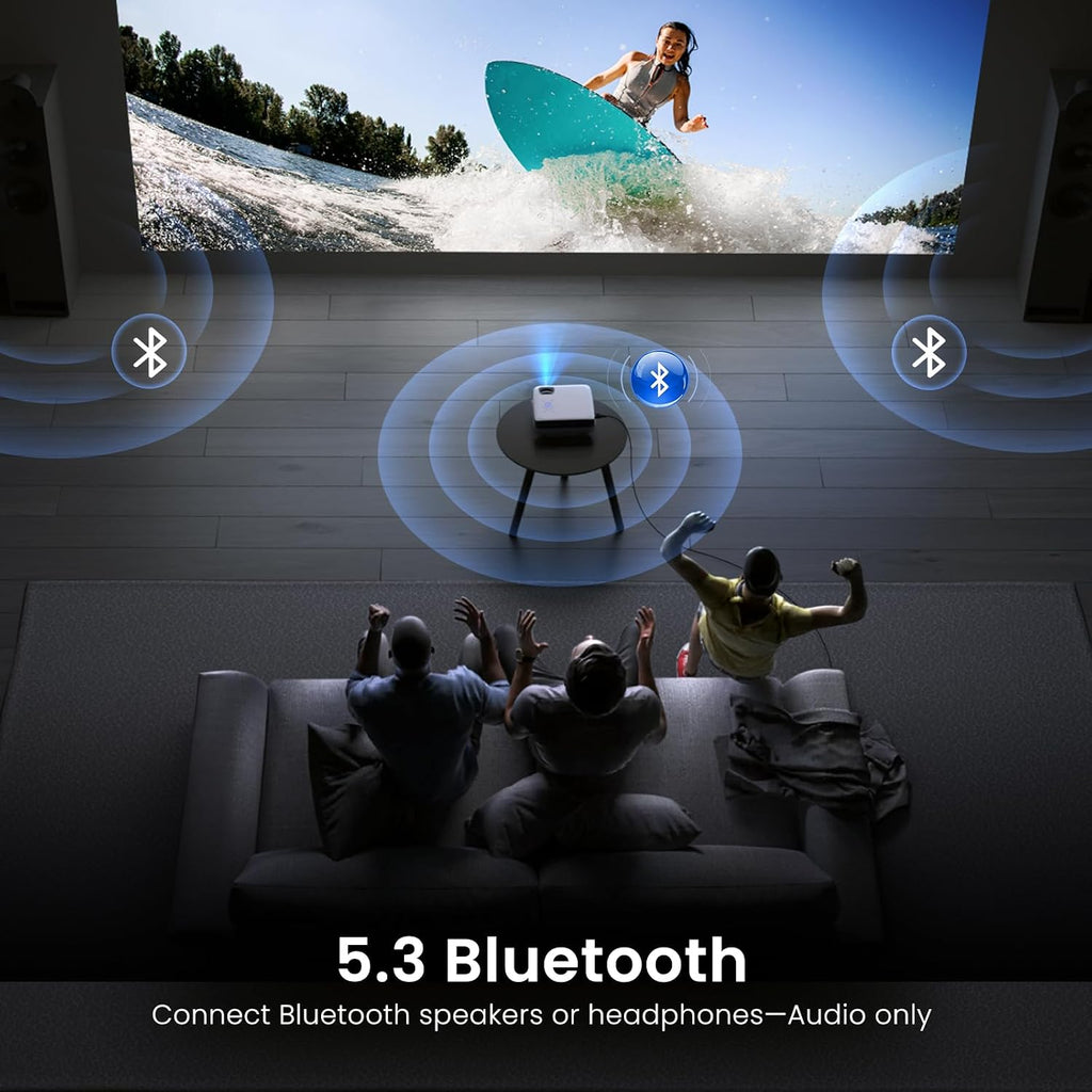 HAPPRUN Native 1080P Bluetooth Projector - Standard