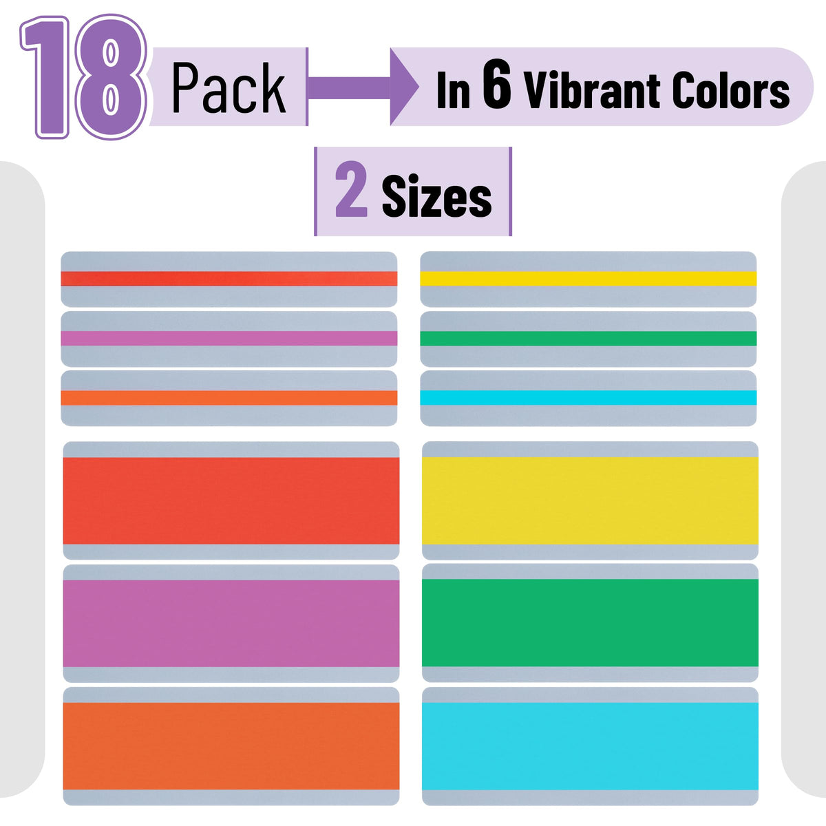 Mr. Pen- Guided Reading Strips, 18 Pack, Colorful, Bookmarks for Kids