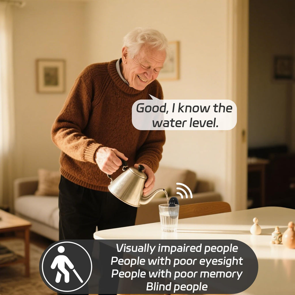 Liquid Level Indicator with Loud Audible Alarm for Visually Impaired
