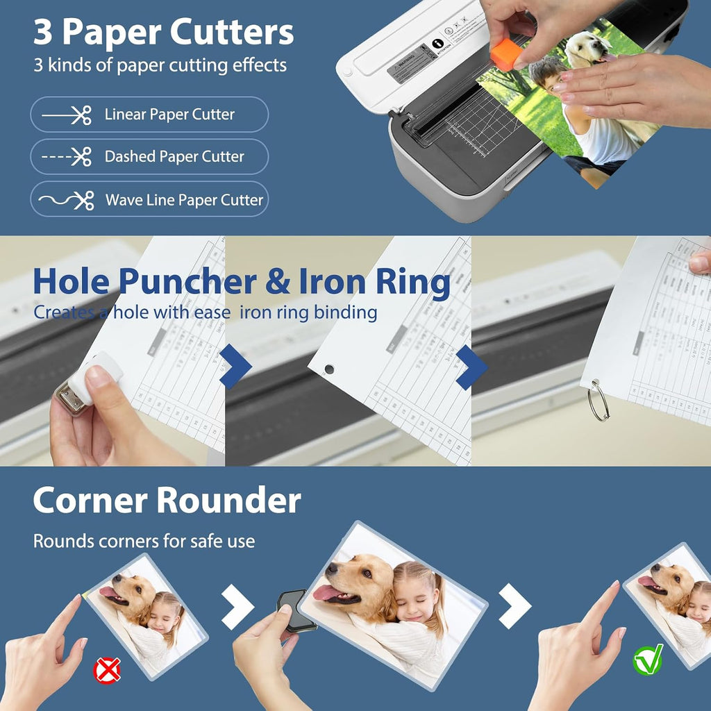 OidoZac: 9" 11-in-1 Laminator with Never-Jam Technology & 36 Sheets