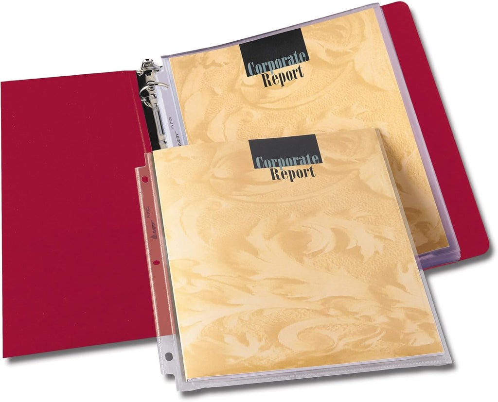 Avery® Clear High-Capacity Sheet Protectors, Hold 50 Sheets, Heavyweight, 25 Multi Page Protectors (74171)