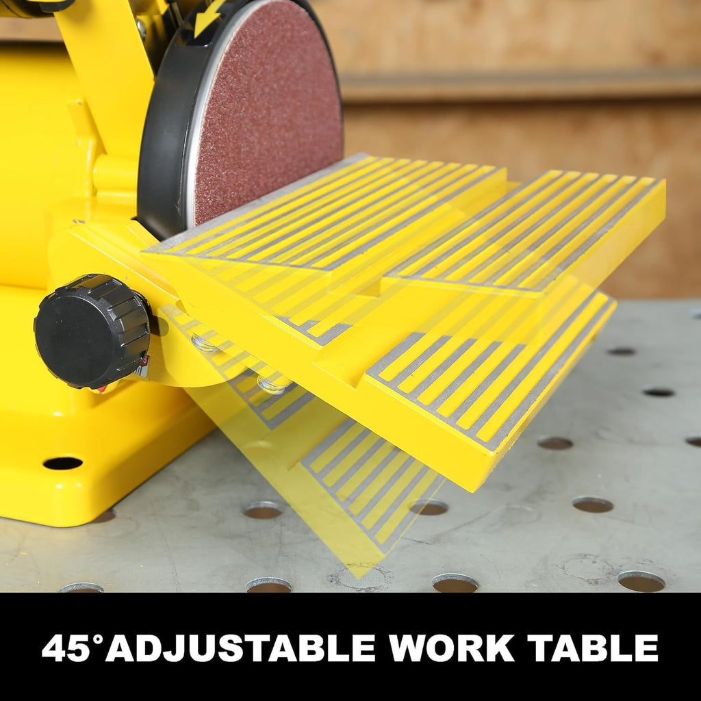 Woodskil 4.3A Belt Disc Sander Combo for Woodworking,4x36" Belt,6" Disc