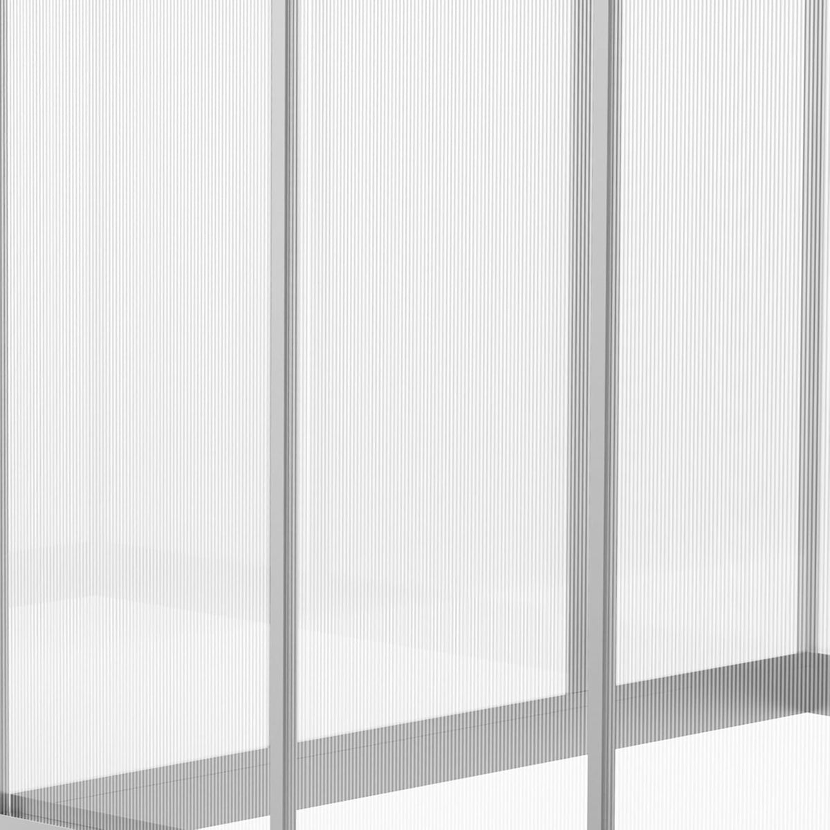 Outsunny Polycarbonate Greenhouse, Up to 60 Sq Ft (4 ft × 6 ft to 10 ft × 6 ft)