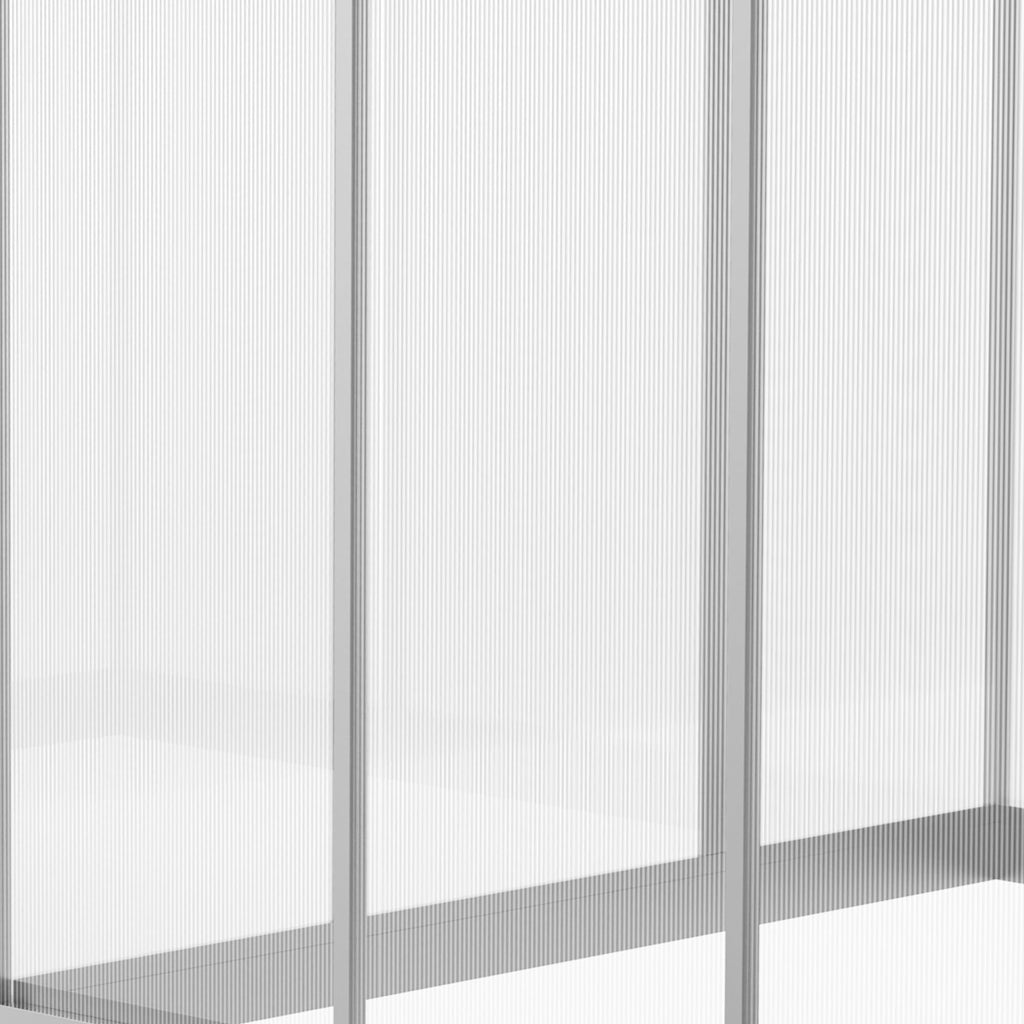 Outsunny Polycarbonate Greenhouse, Up to 60 Sq Ft (4 ft × 6 ft to 10 ft × 6 ft)