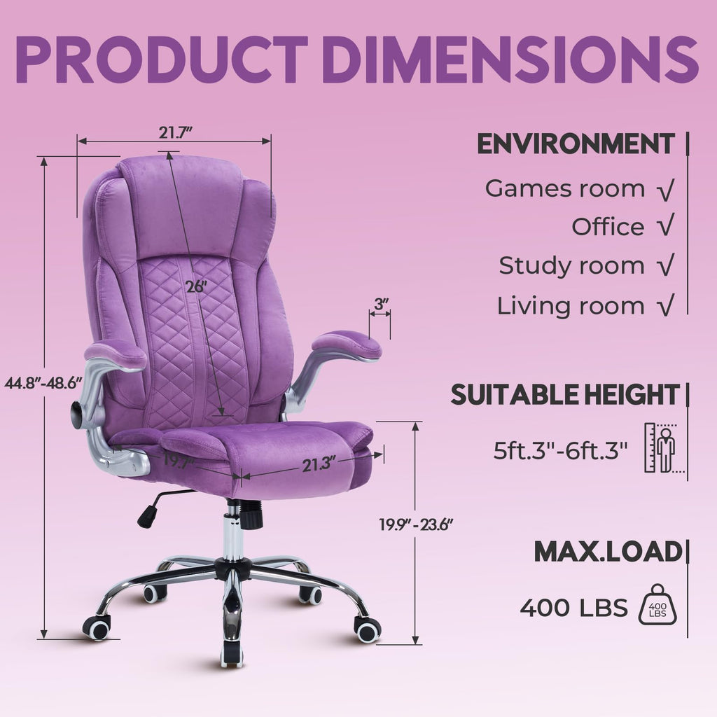 HESL 350 lb High-Back Executive Desk Chair (Multiple Colors)