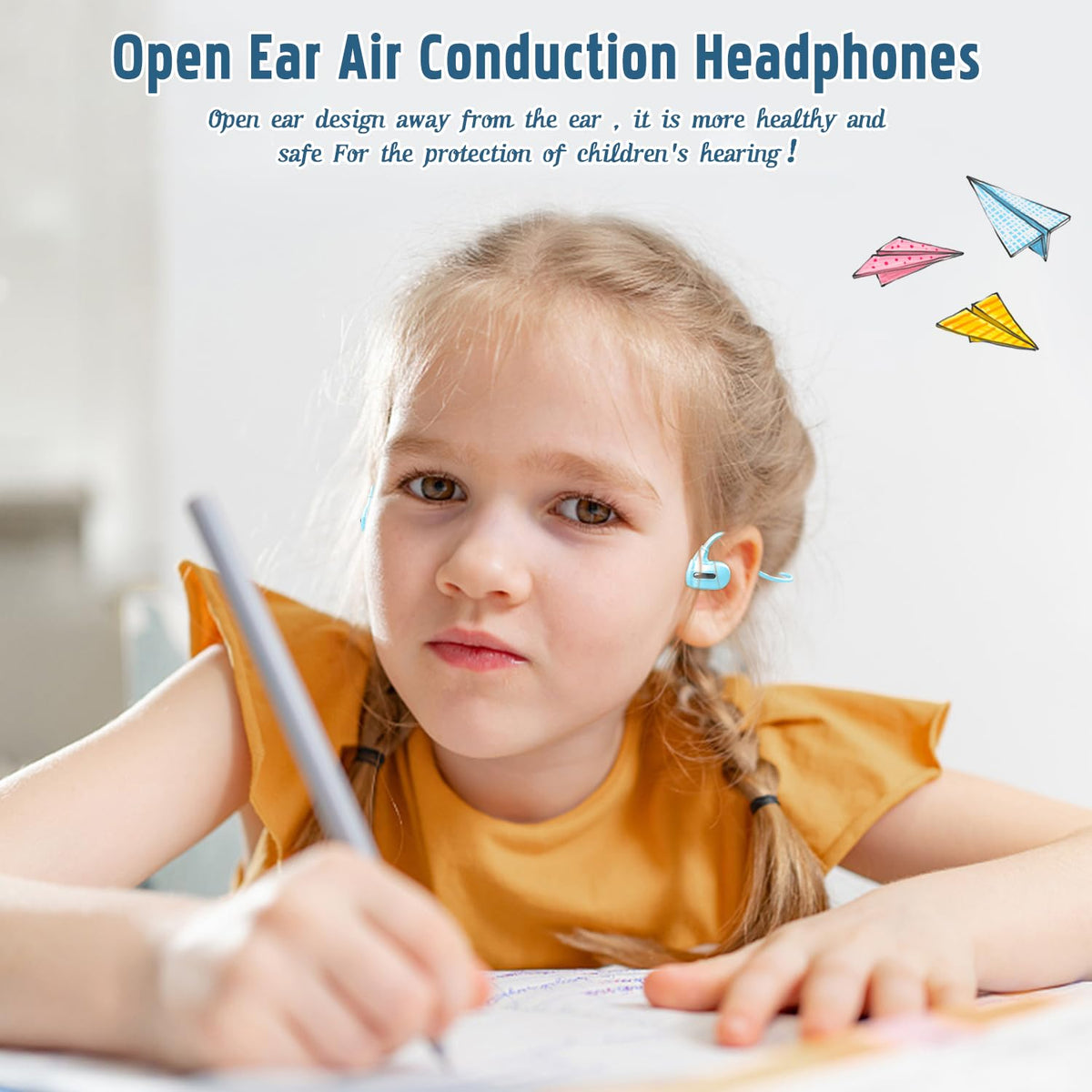 BANIGIPA Kids Headphones, Open Ear Headphones for Teens Child Boys Girls
