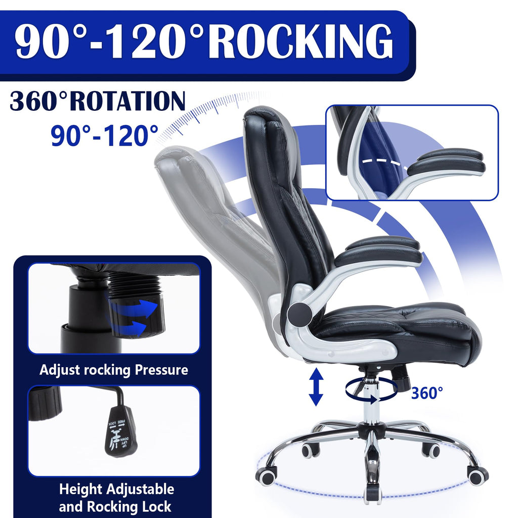 HESL 350 lb High-Back Executive Desk Chair (Multiple Colors)