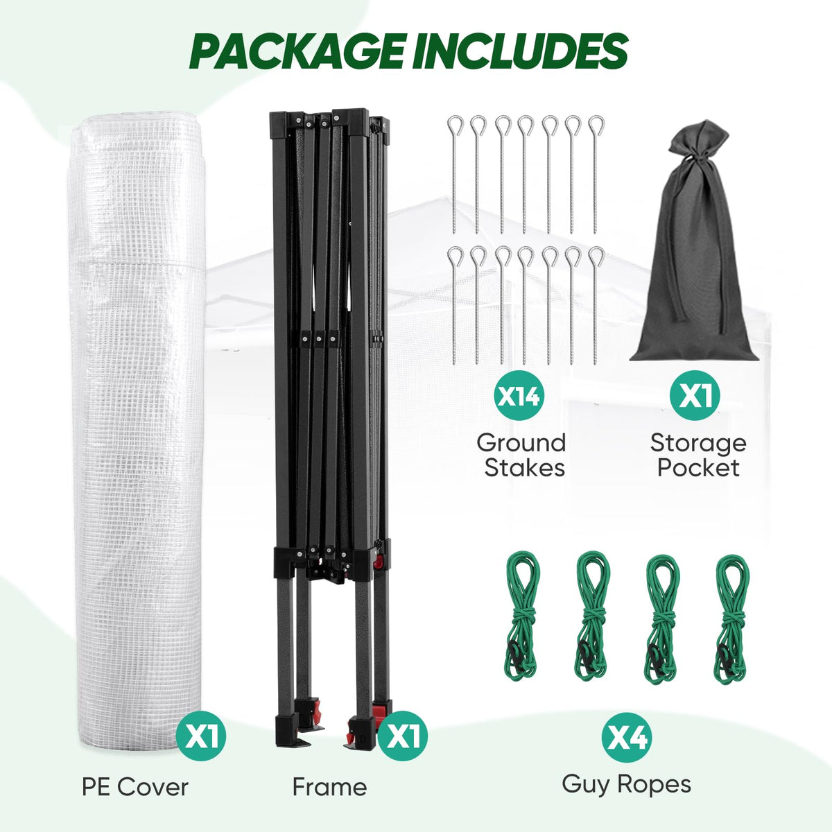 EAGLE PEAK Pop-Up Walk-In Greenhouse (Multiple Sizes)