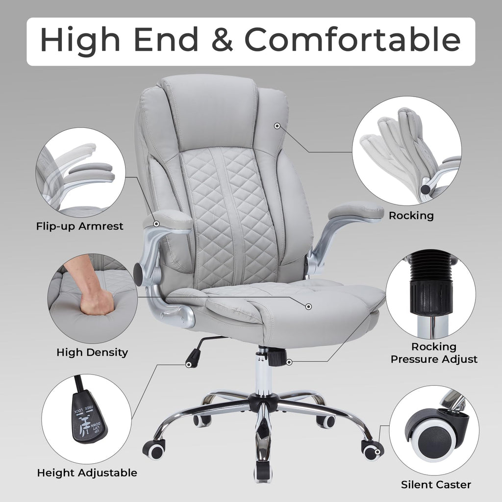 HESL 350 lb High-Back Executive Desk Chair (Multiple Colors)