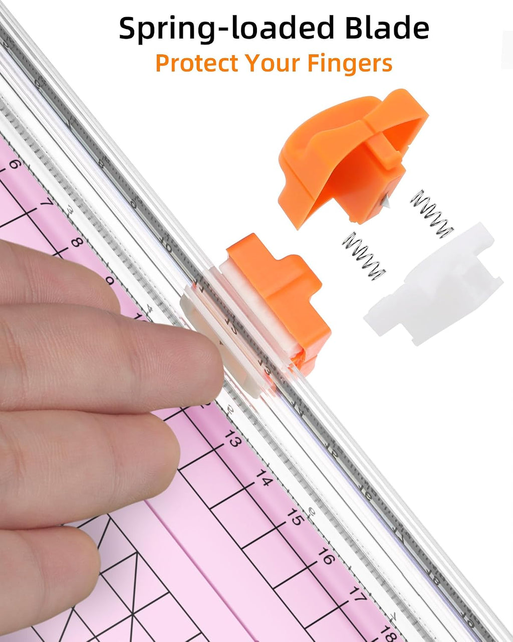 Firbon A5 Paper Cutter, Small Straight Paper Trimmer with Side Ruler