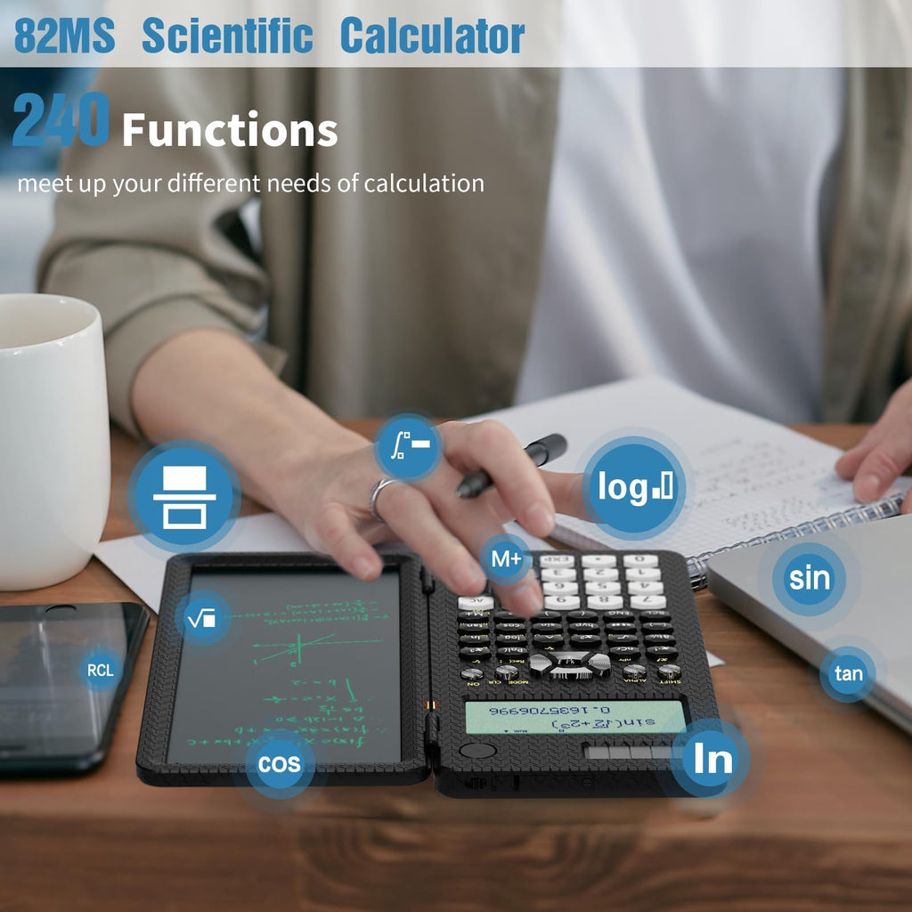 ROATEE 991ES MAX Scientific Calculator with Notepad