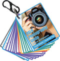 Photography Cheat Sheet for DSLR Camera Accessories for Canon Nikon Sony,Quick Reference Cards Photographers Book for Beginners,Settings,Exposure, Modes,Composition,Lighting, etc.4×3 Inch
