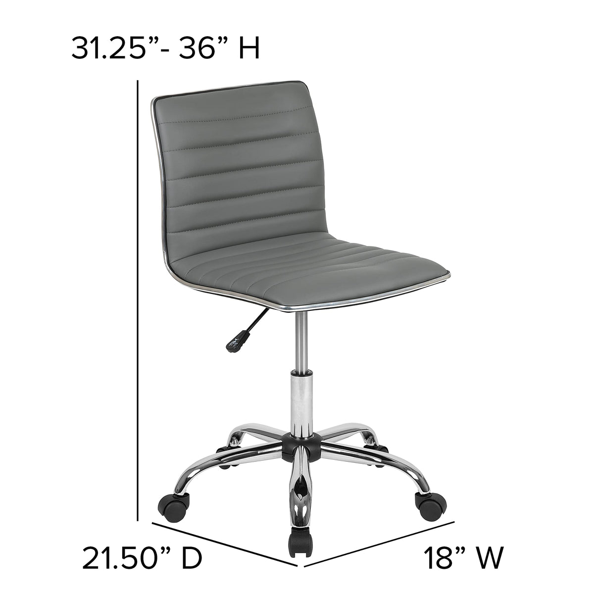 Flash Furniture Swivel Office Chair, Black