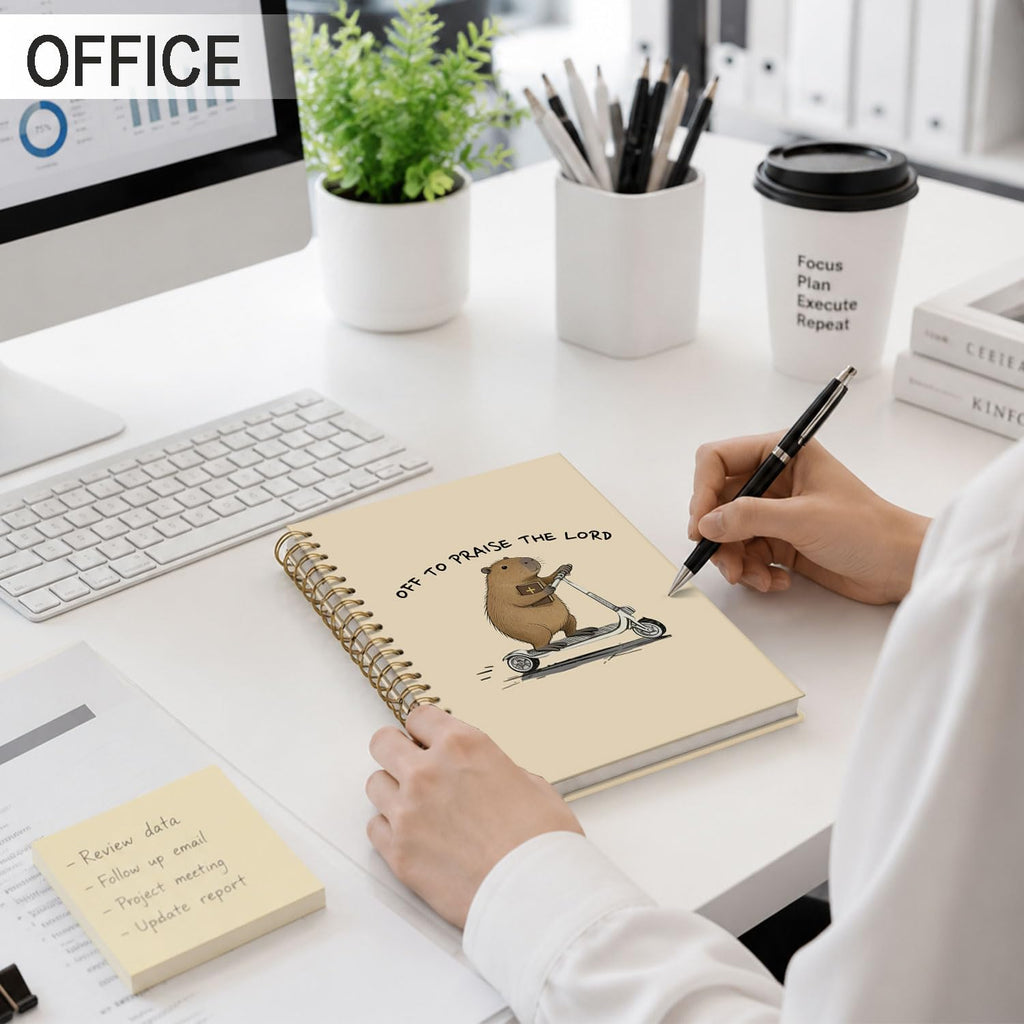 Frog Notebook, Frog Office Supplies, Cute Spiral Journal for Teens