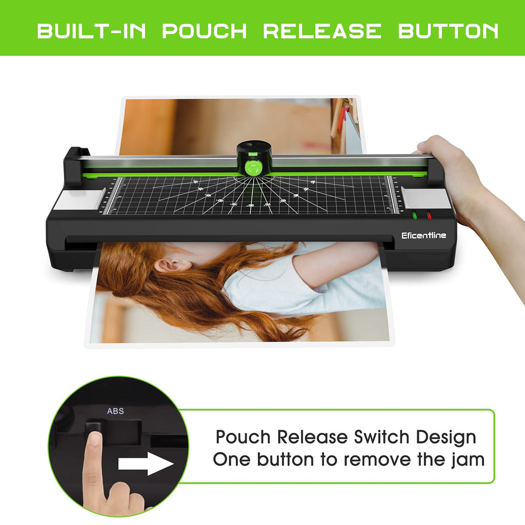 13" Thermal & Cold Laminator with Pouches, Trimmer & Corner Rounder