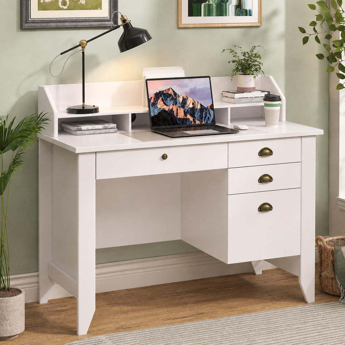 4 EVER WINNER 47-Inch Student Desk with Drawers