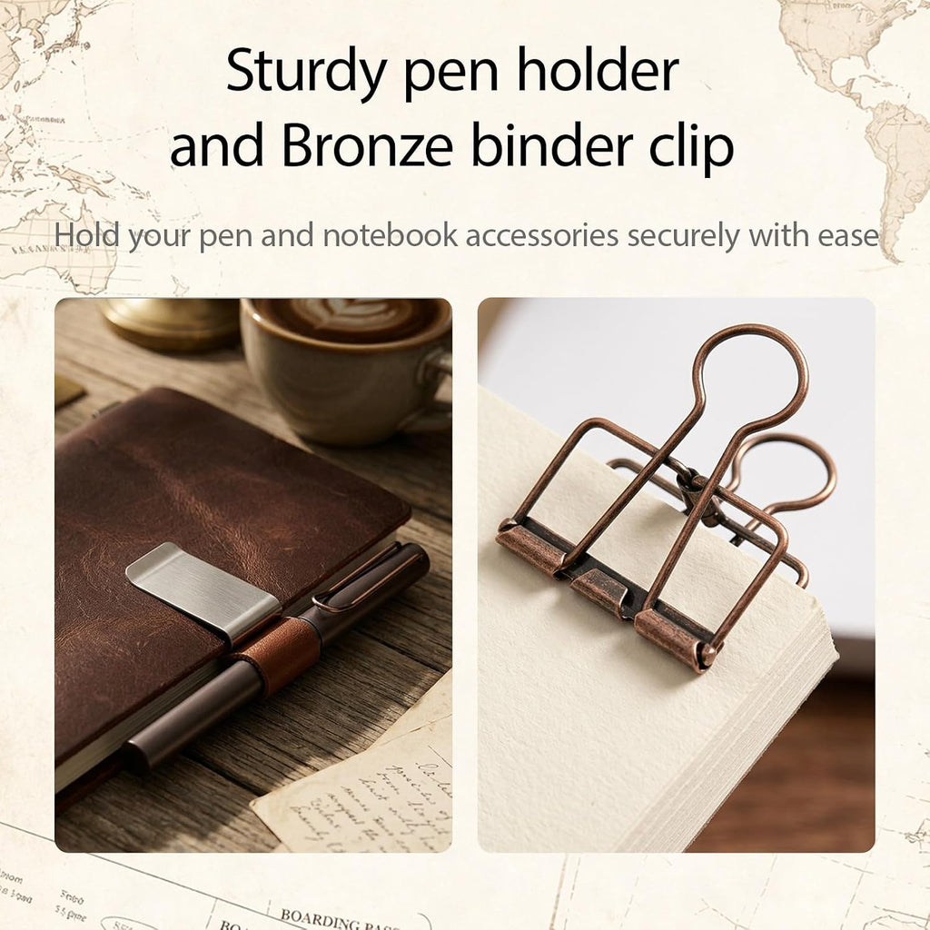 2PACK A5 Size Travelers Journal Notebook Accessories Inserts Kit