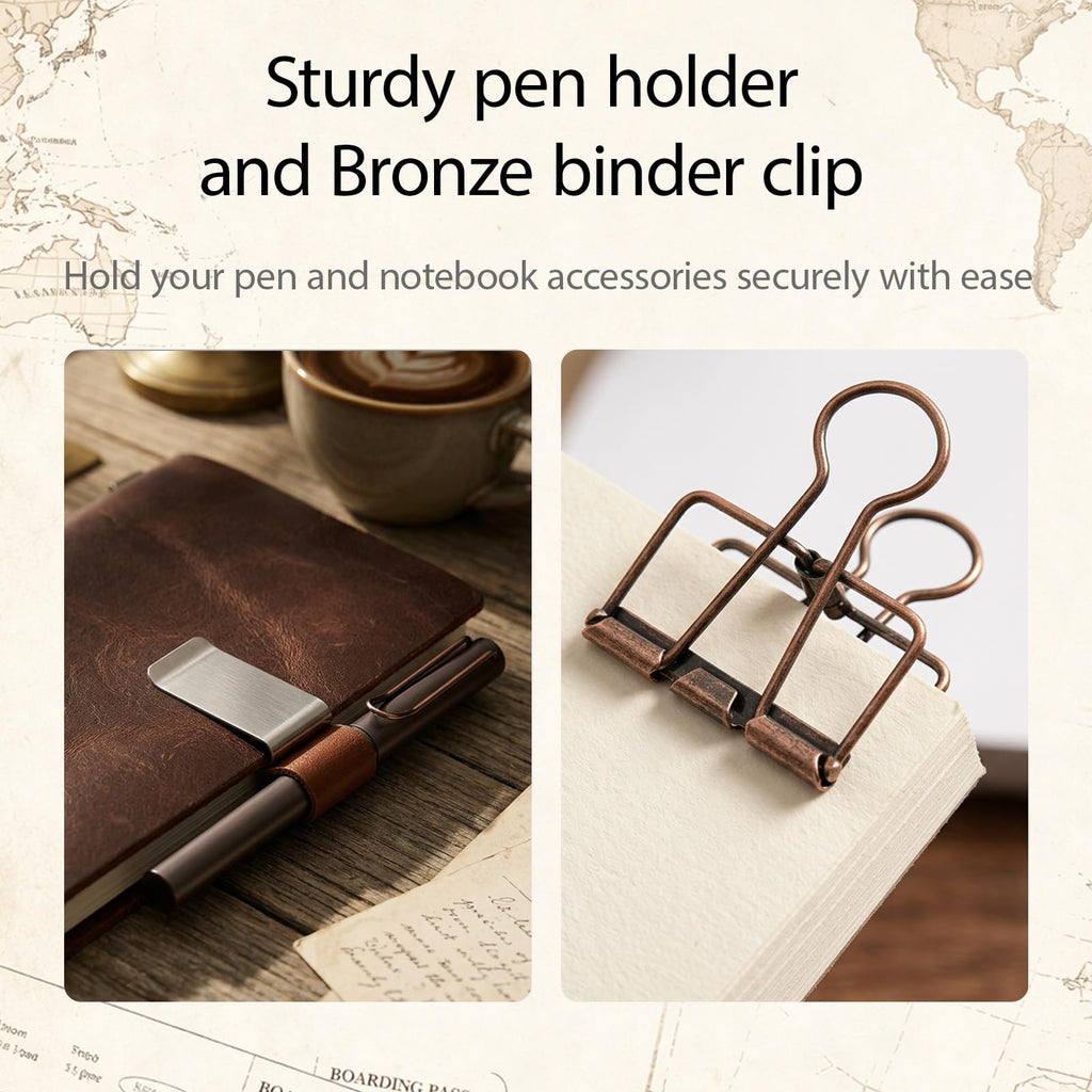 2PACK A5 Size Travelers Journal Notebook Accessories Inserts Kit