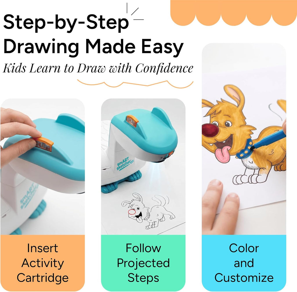 Flycatcher smART Sketcher 2.0 Projector, Step-by-Step Drawing, Kids Ages 5+