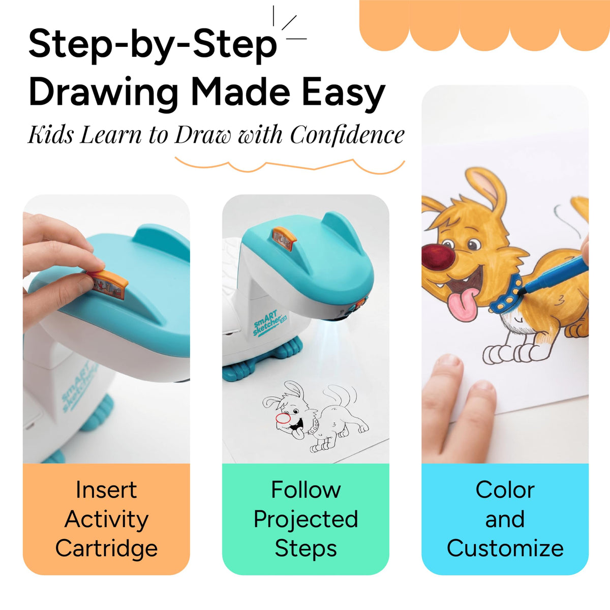 Flycatcher smART Sketcher 2.0 Projector, Step-by-Step Drawing, Kids Ages 5+