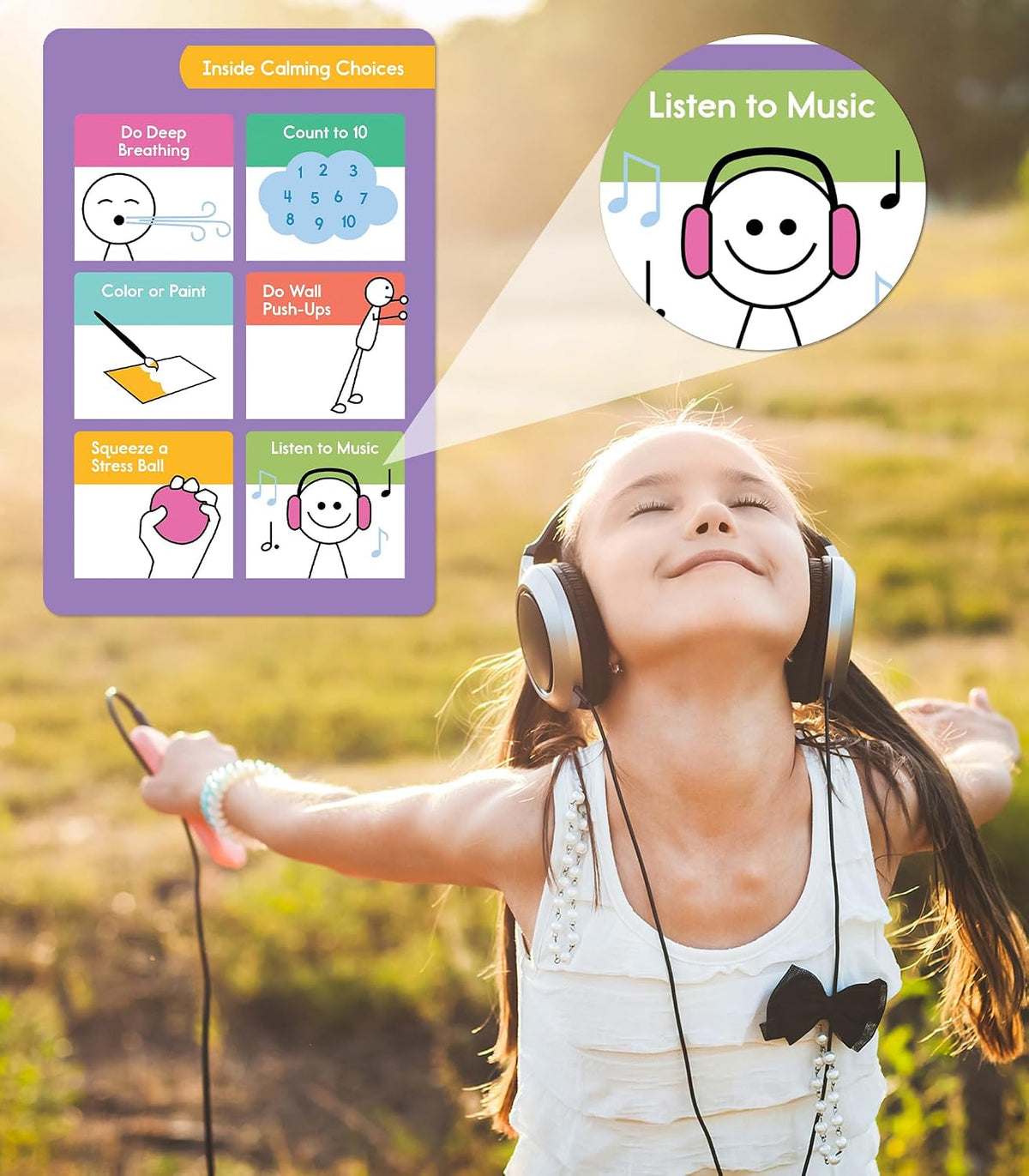 Carson Dellosa Calming Corner Tool Kit, Classroom Emotion Wheel Sensory Set