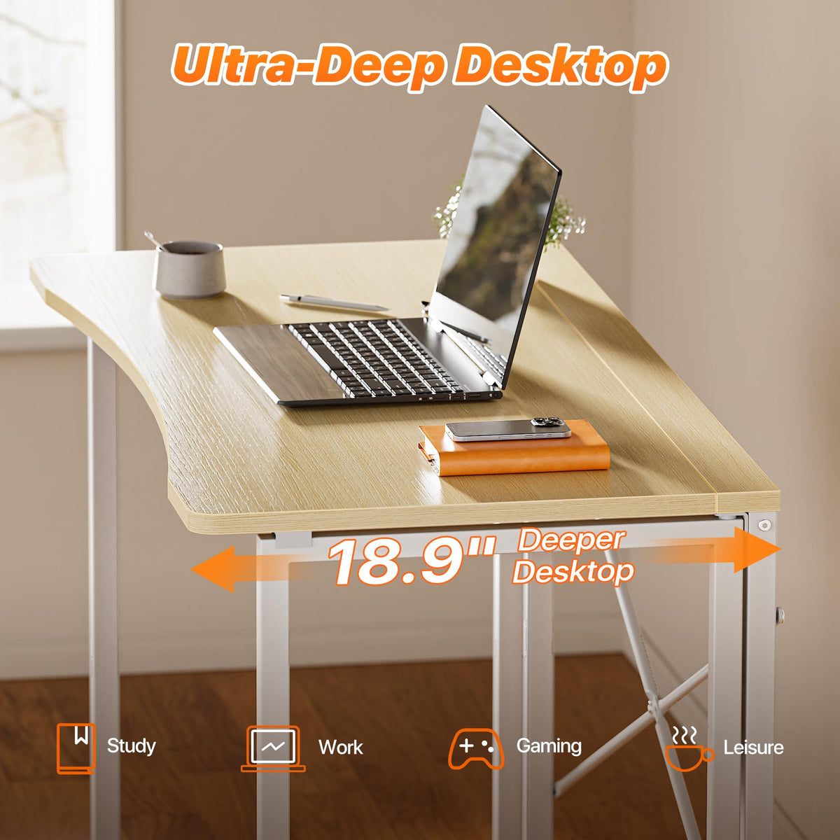 Huuger 31.5-Inch Folding Student Desk