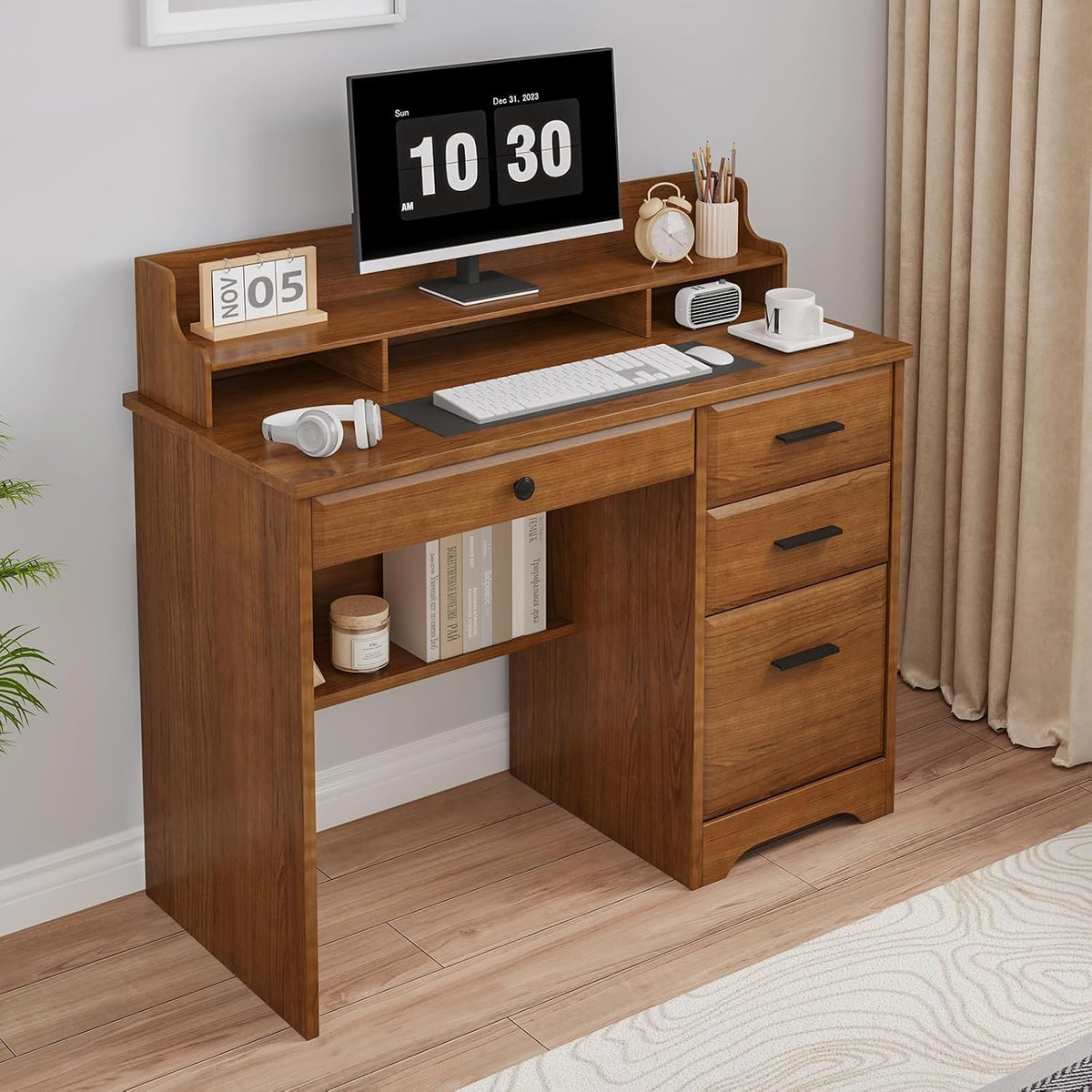 4 EVER WINNER 44-Inch Student Desk with Drawers