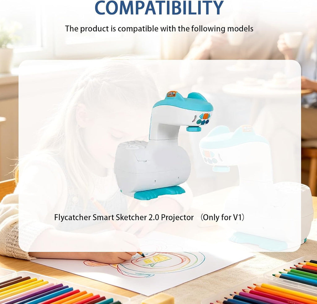 Power Cord Compatible with Flycatcher Smart Sketcher 2.0 Only for V1
