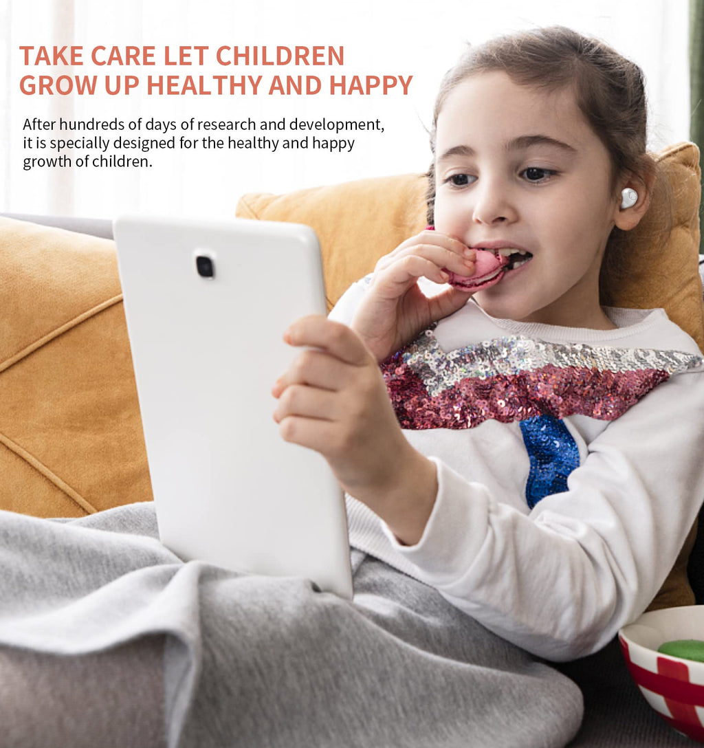 Kids Wireless Earbuds, Noise Reduction Earbuds for Kids Bluetooth 5.0 Waterproof in-Ear Headphones with Mic and Charging Case, Deep Bass Touch Control 36H Playtime Headset for School.