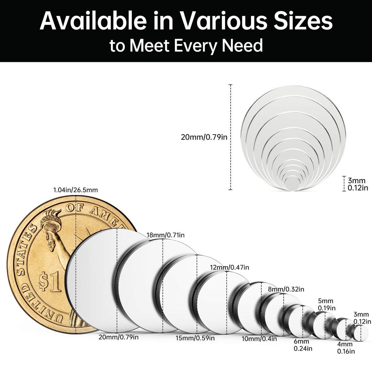 350Pcs Magnets for 3D Printing, Rare Earth Magnets for Crafts