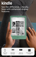Amazon Kindle 16 GB (2024 model) - Light and compact, with fast page turns, and high contrast ratio - Matcha