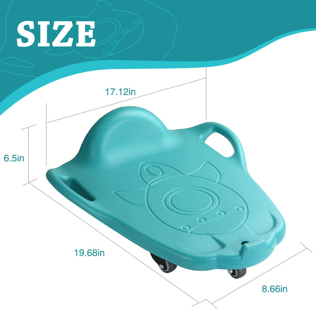 LLYJJKUWL Large Scooter Board with Handles - PE & Sensory Training Equipment