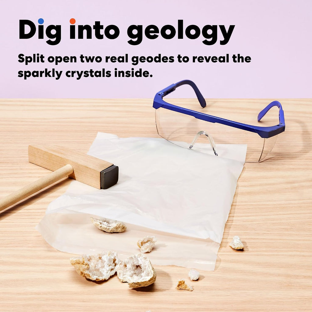 KiwiCo Volcano Kit for Kids Ages 5-8 - STEM Toy Gift with Real Geodes