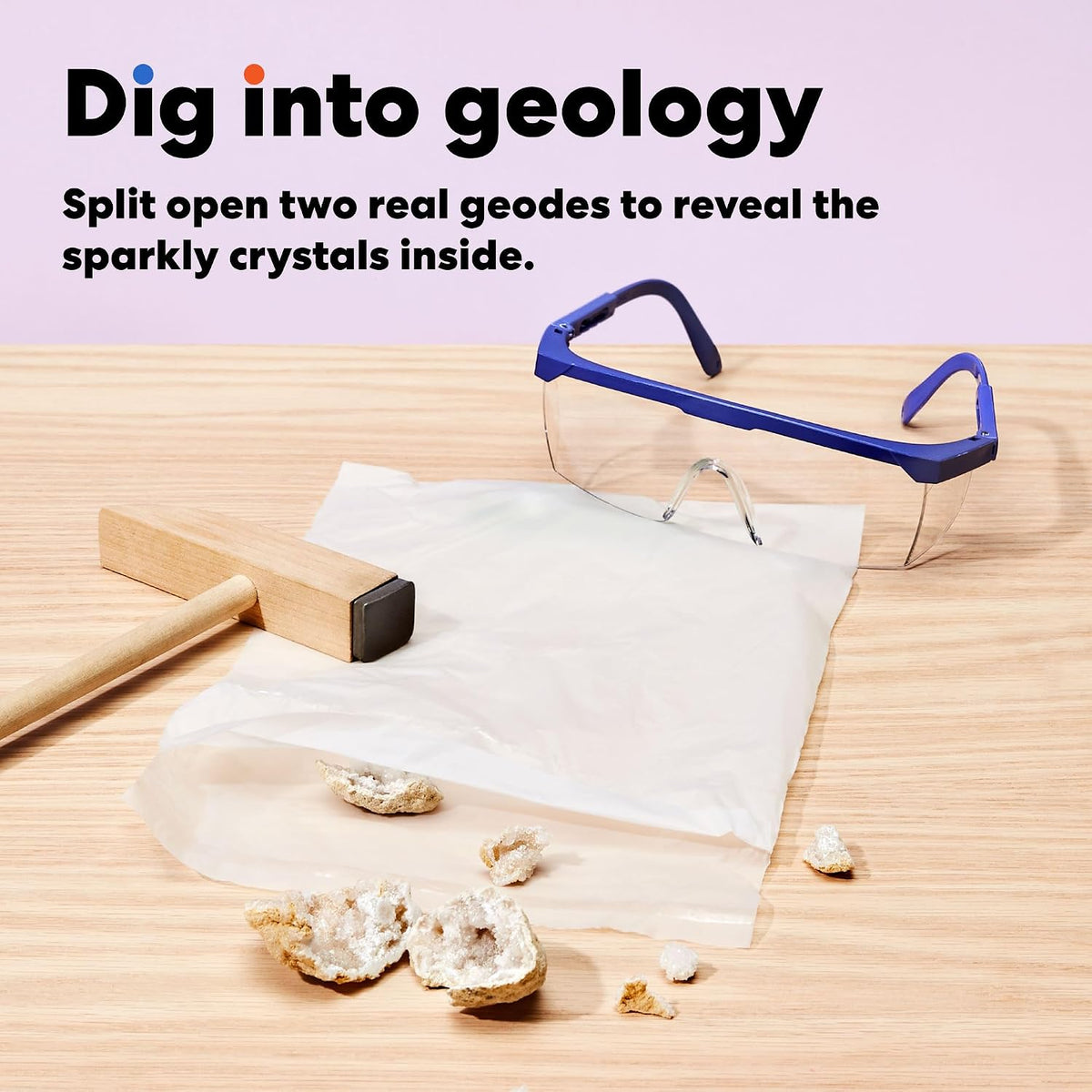 KiwiCo Volcano Kit for Kids Ages 5-8 - STEM Toy Gift with Real Geodes