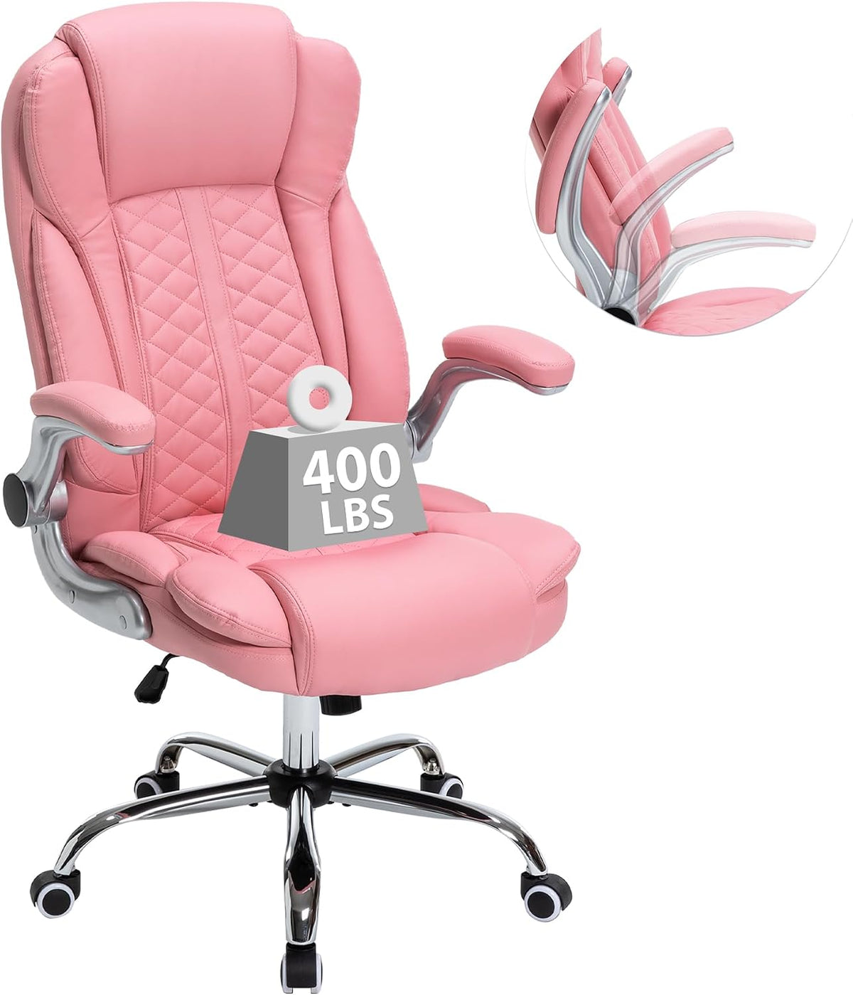HESL 350 lb High-Back Executive Desk Chair (Multiple Colors)