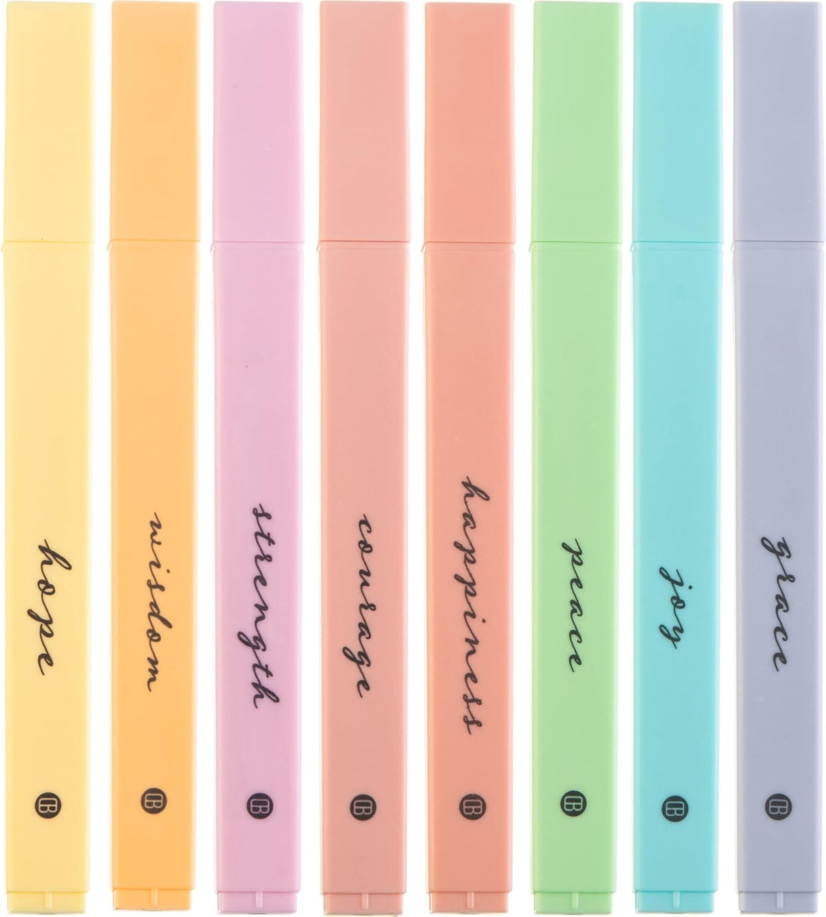 DIVERSEBEE Bible Highlighters with Soft Chisel Tip, No Bleed (Pastel)