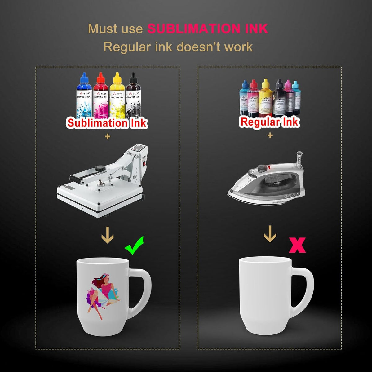 A-SUB Sublimation Paper 8.5x11 Inch 110 Sheets 125g
