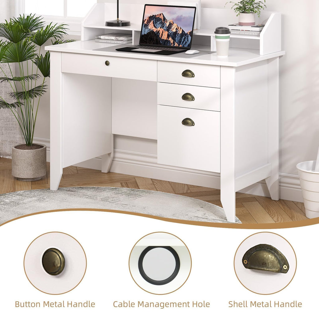 4 EVER WINNER 47-Inch Student Desk with Drawers