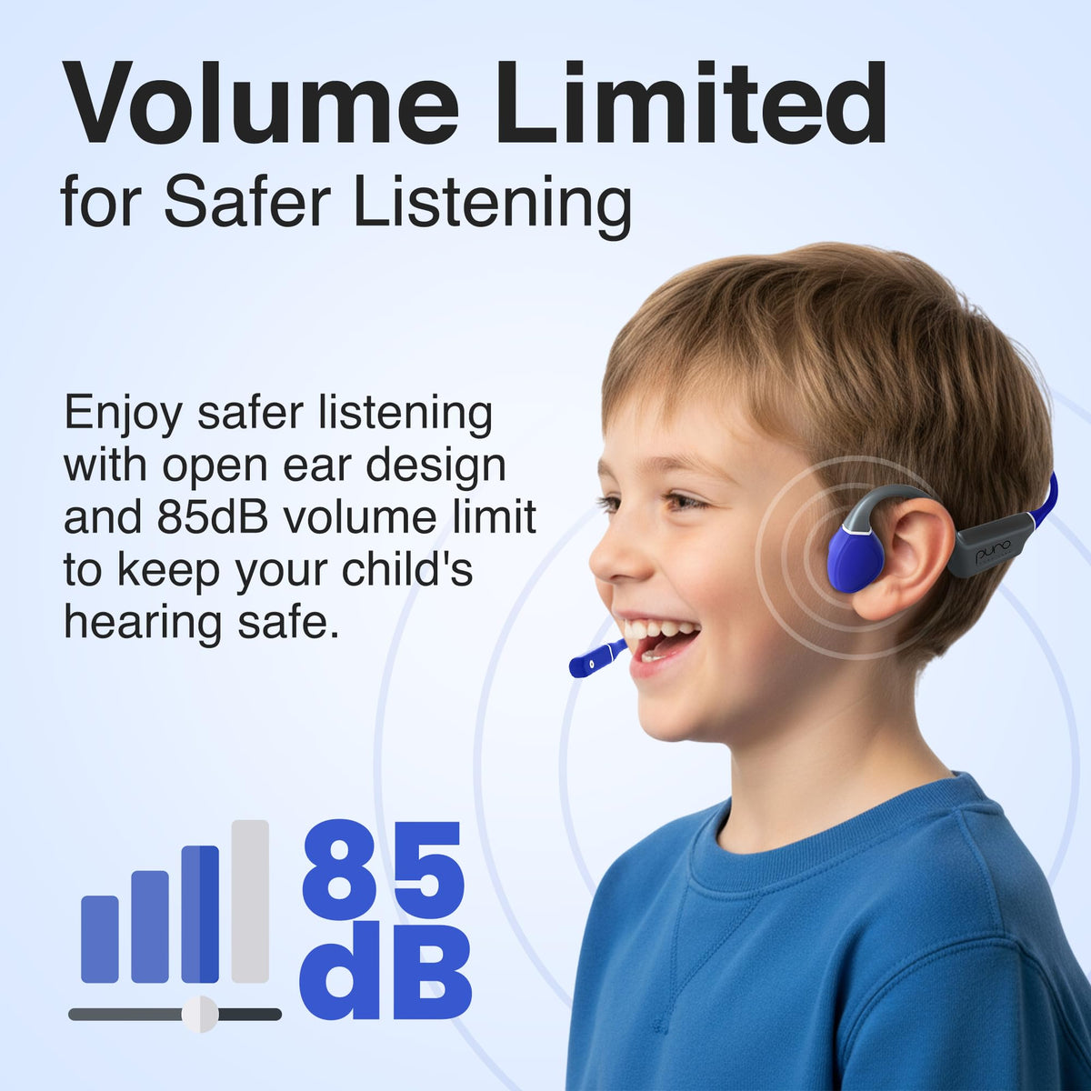 Puro Sound Labs - Kids Headphones, Volume-Limiting 85dB, PuroFlex Kids,Teal