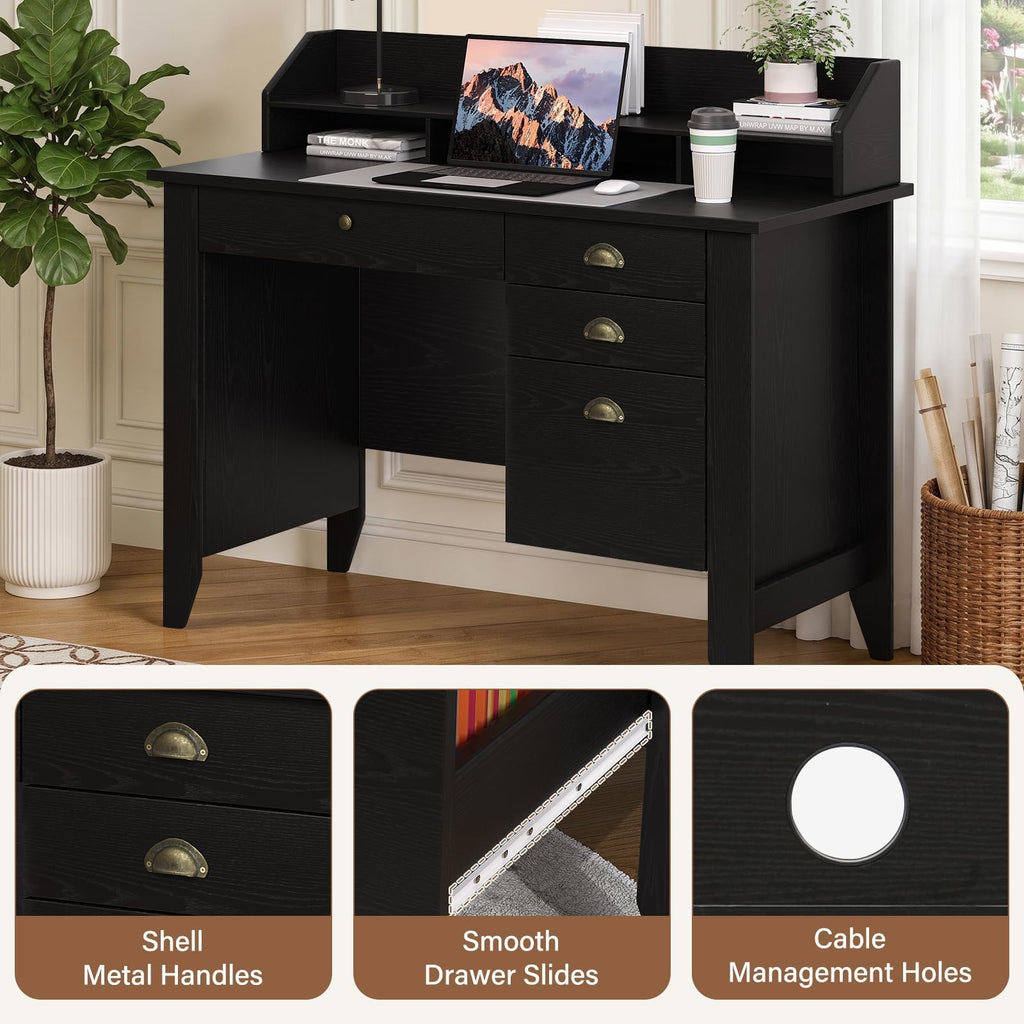 4 EVER WINNER 47-Inch Student Desk with Drawers