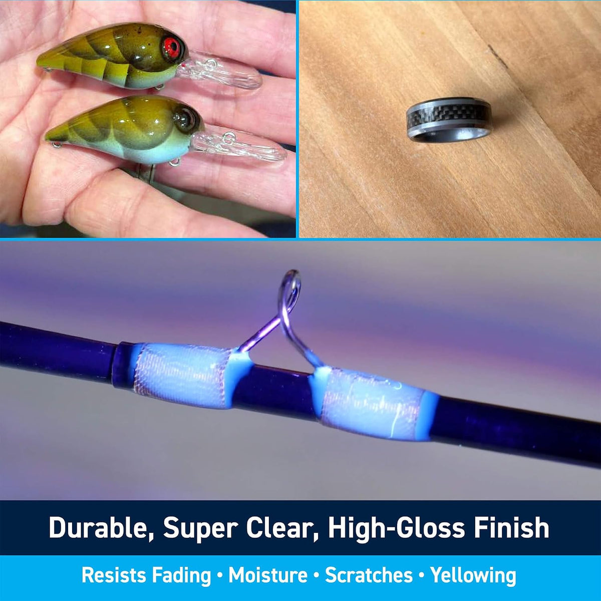 TotalBoat Clear UV Resin - 200g Kit with UV Cure Light for Crafts & Casting